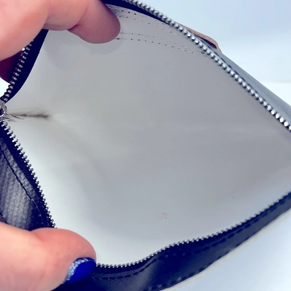 Marni Zip Flat Leatherette Zip Pouch Clutch Bag